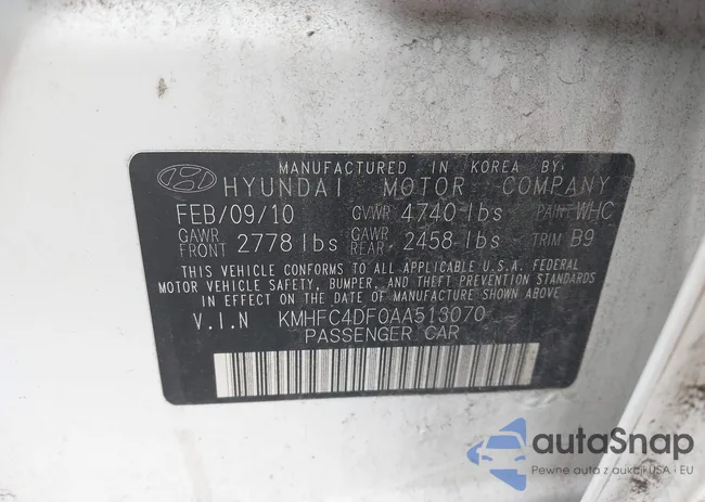 KMHFC4DF0AA513070: 43100595