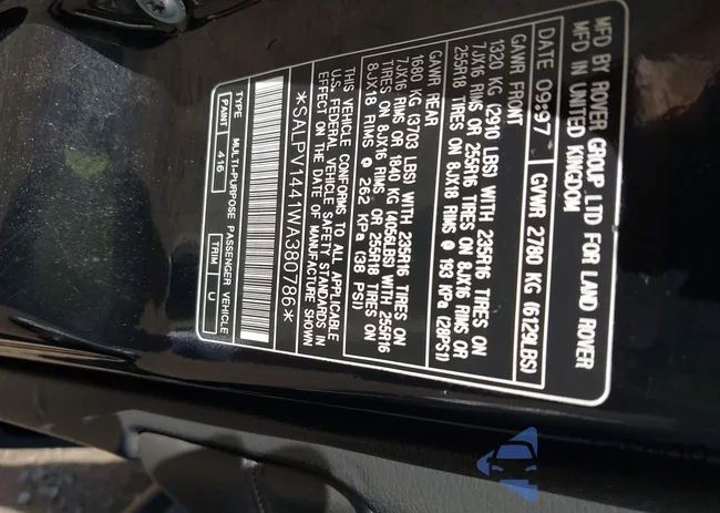 SALPV1441WA380786: 43100635