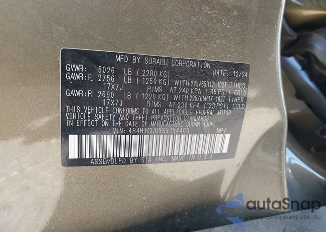 4S4BTGUD9S3194403: 43100713