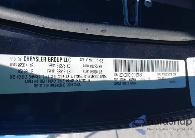 2C3CDXHG1CH189824: 43099747