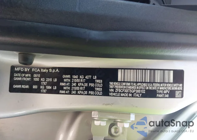 ZFBCFXBT5GP366102: 43099858