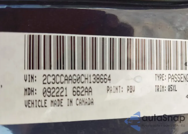 2C3CCAAG0CH138664: 43101445