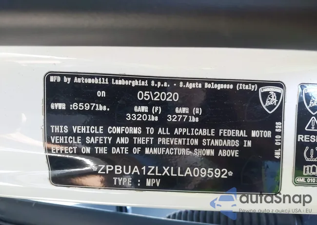 ZPBUA1ZLXLLA09592: 43101446