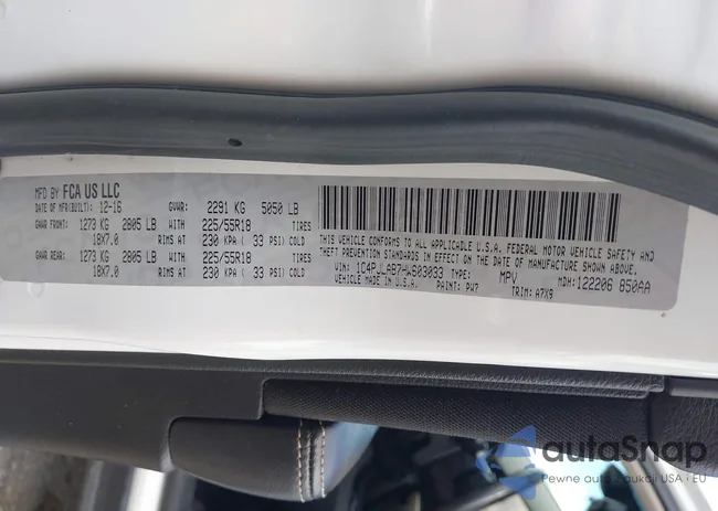 1C4PJLAB7HW603033: 43101489