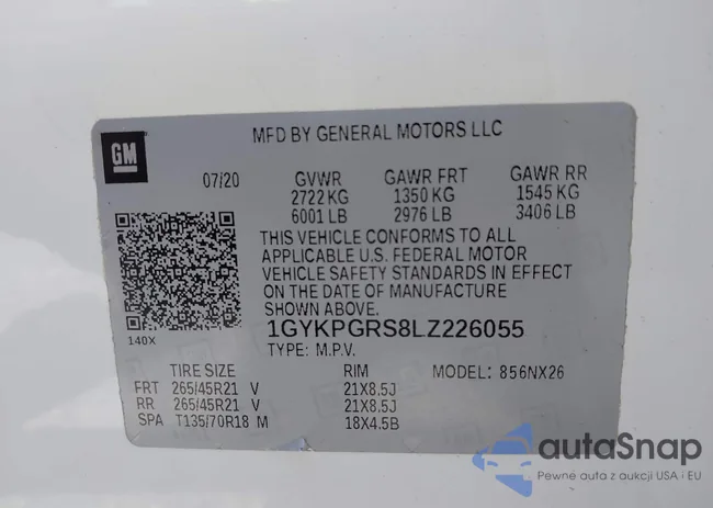 1GYKPGRS8LZ226055: 43101552