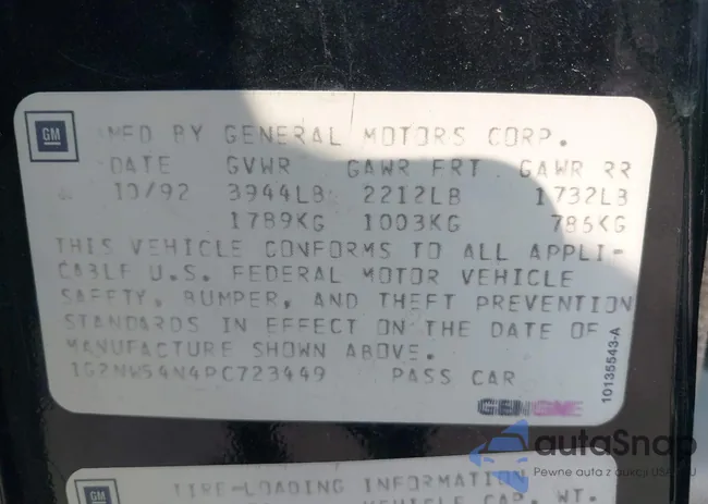 1G2NW54N4PC723449: 43100930