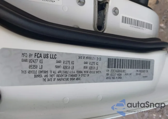 2C3CCAGG6KH610811: 43102202