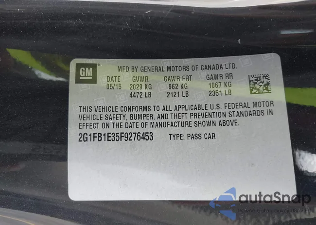 2G1FB1E35F9276453: 43102225