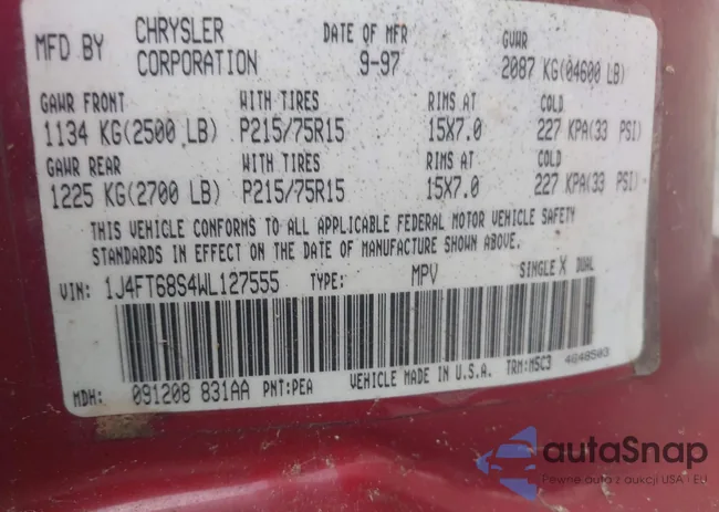 1J4FT68S4WL127555: 43102341