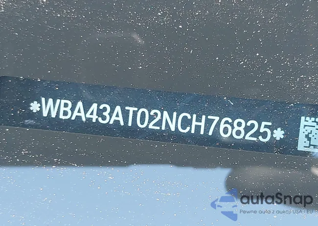 WBA43AT02NCH76825: 43102361