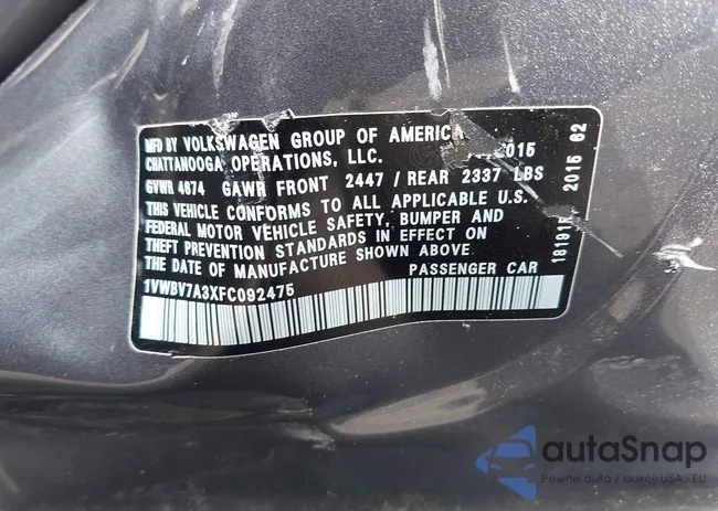 1VWBV7A3XFC092475: 43102461