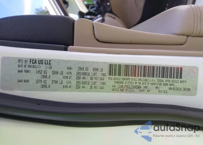 1C4RJFBG2JC245884: 43102574