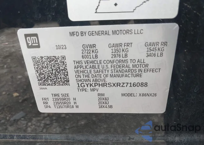 1GYKPHRSXRZ716088: 43102621