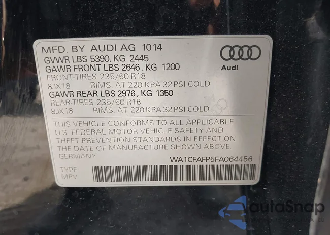 WA1CFAFP5FA064456: 43102056