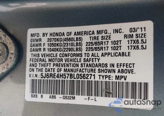 5J6RE4H57BL056271: 43102075