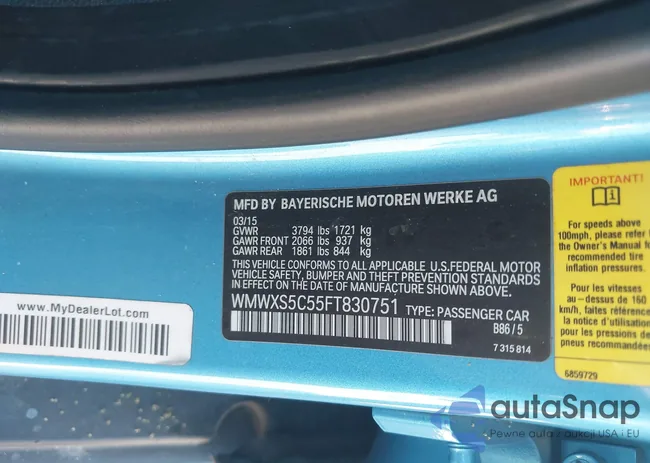 WMWXS5C55FT830751: 43103158