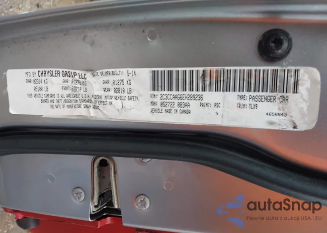 2C3CDXGJ1MH612321: 43103225