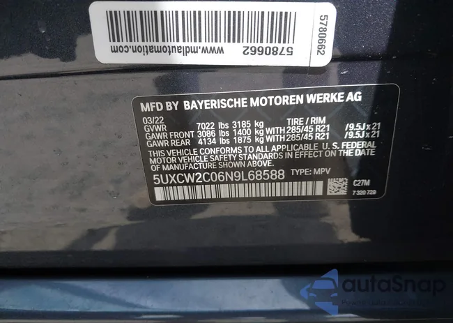 5UXCW2C06N9L68588: 43103246