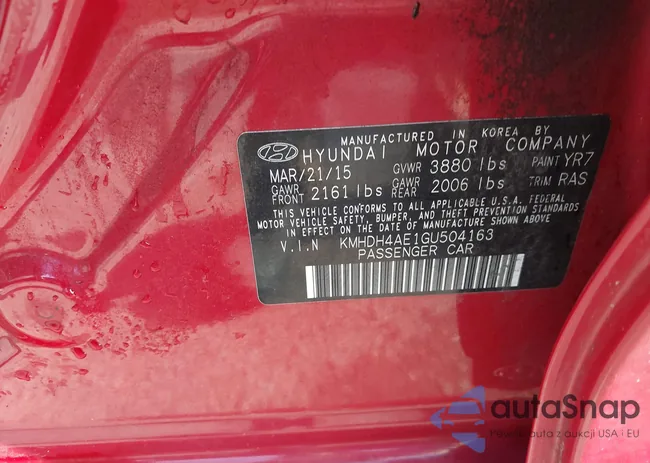 KMHDH4AE1GU504163: 43103433