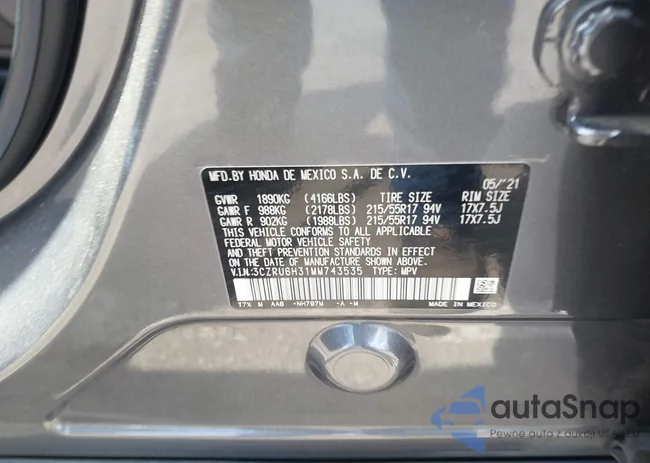 3CZRU6H31MM743535: 43103529