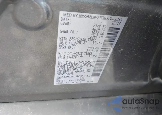 5N1AT2MVXFC807335: 43103533