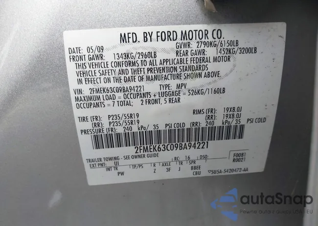 2FMEK63C09BA94221: 43103600