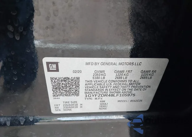 1GYFZDR48LF105975: 43103601