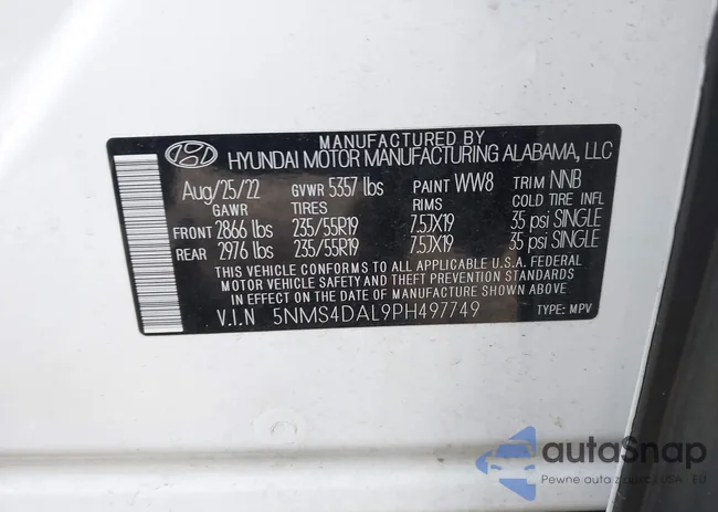 5NMS4DAL9PH497749: 43102956