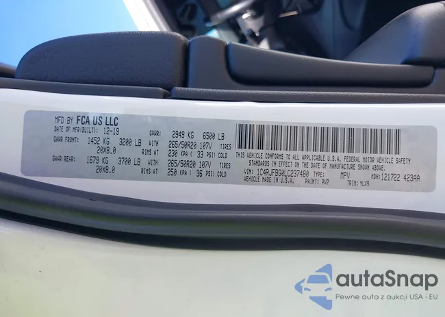 1C4RJFBG0LC237480: 43104202