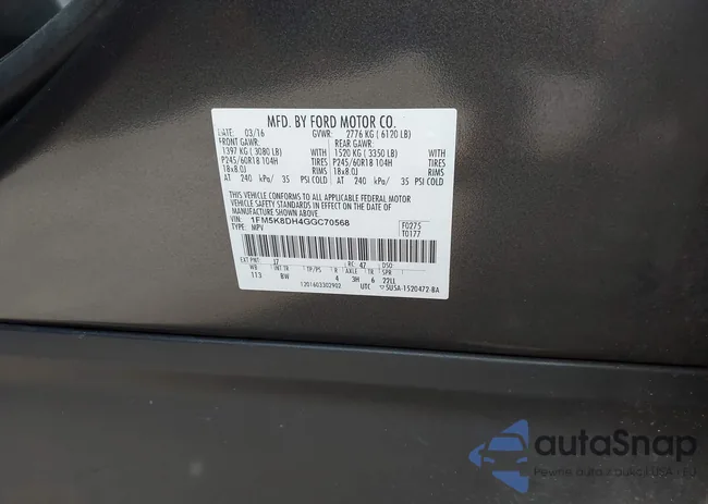 1FM5K8DH4GGC70568: 43104593