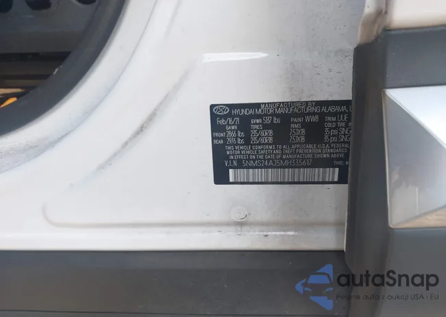 5NMS24AJ5MH335617: 43103708