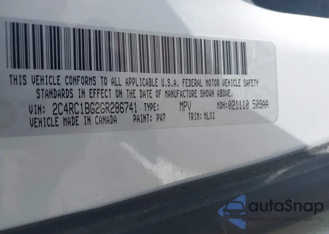 2C4RC1BG2GR286741: 43103748