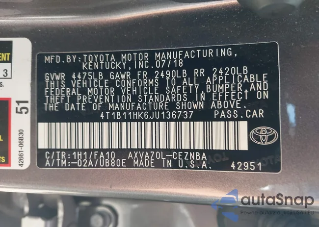 4T1B11HK6JU136737: 43103760