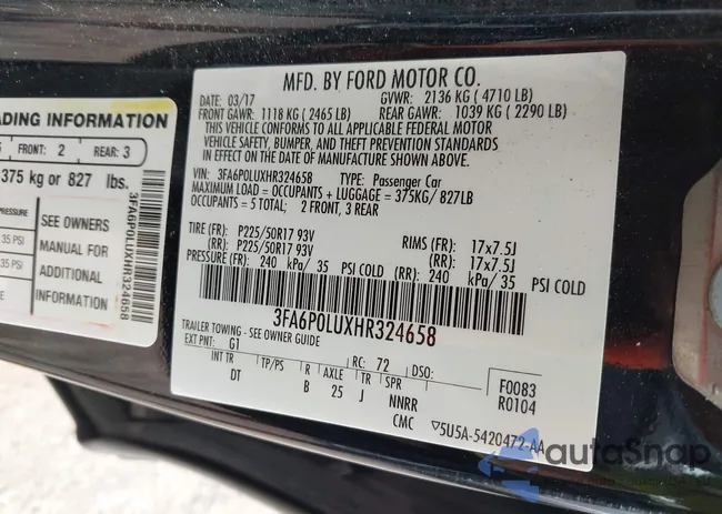 3FA6P0LUXHR324658: 43104002