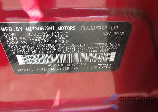 ML32A3HJ5KH005156: 43105156