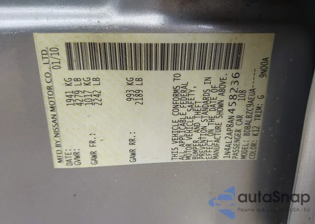 1N4AL2AP8AN458236: 43105269