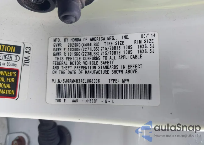 5J6RM4H37EL068006: 43105493