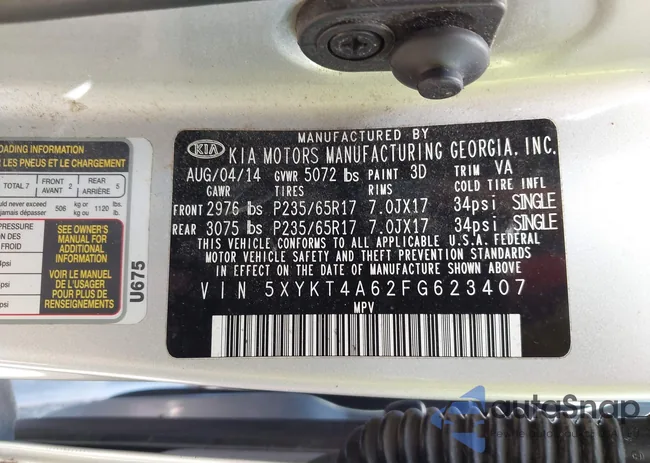 5XYKT4A62FG623407: 43105676