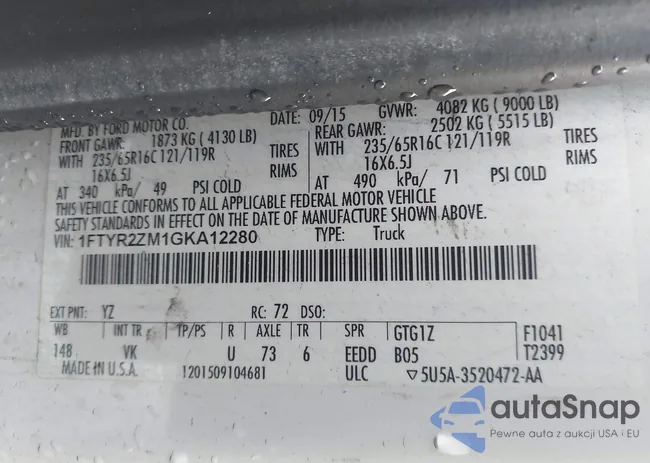 1FTYR2ZM1GKA12280: 43104891