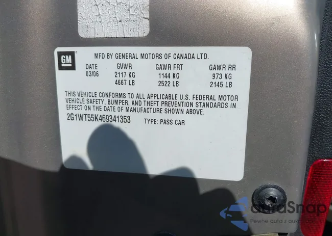 2G1WT55K469341353: 43104922