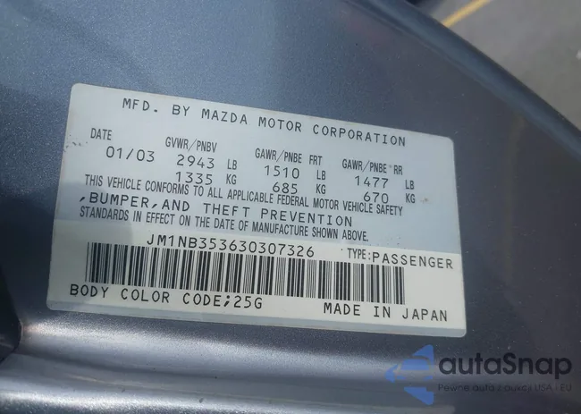 JM1NB353630307326: 43105051