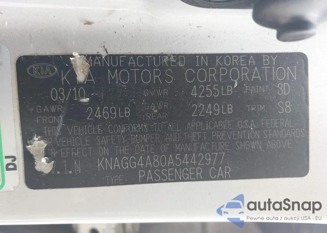 KNAGG4A80A5442977: 43106130