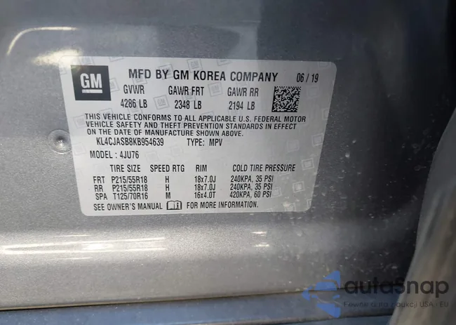 KL4CJASB8KB954639: 43106235