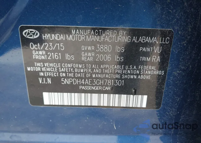 5NPDH4AE3GH781301: 43106255