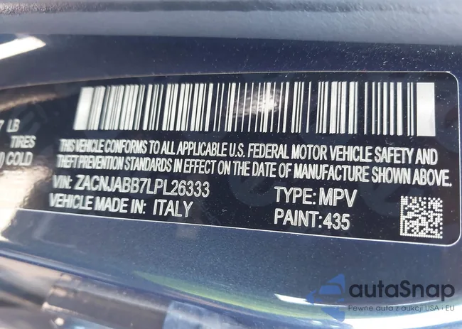 ZACNJABB7LPL26333: 43106290