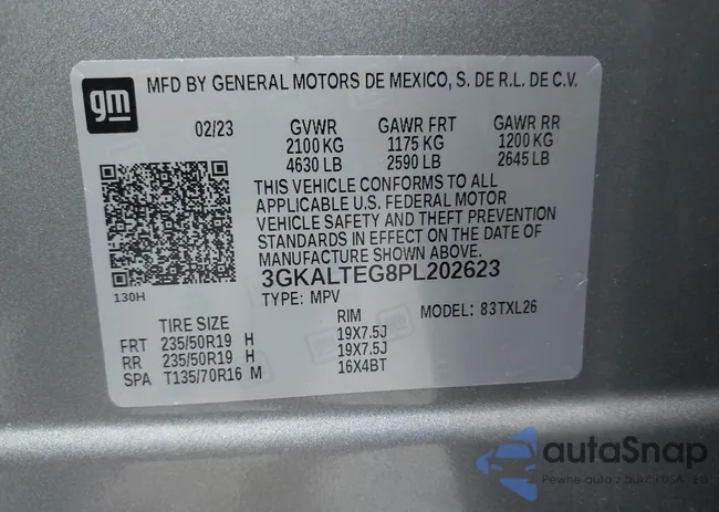 3GKALTEG8PL202623: 43106294