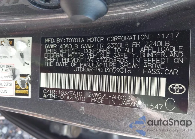 JTDKARFP0H3059316: 43106415