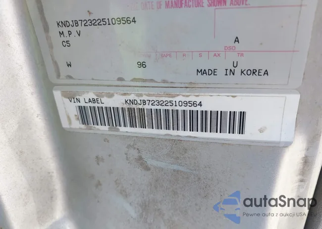 KNDJB723225109564: 43106421