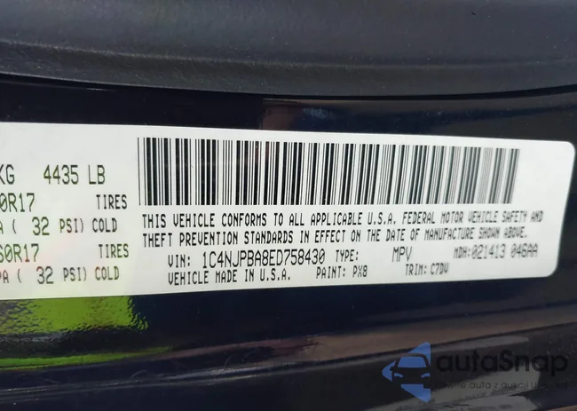 1C4NJPBA8ED758430: 43106474