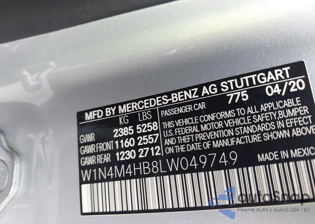 W1N4M4HB8LW049749: 43106662